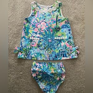 Lilly Pulitzer shift dress & bloomer set